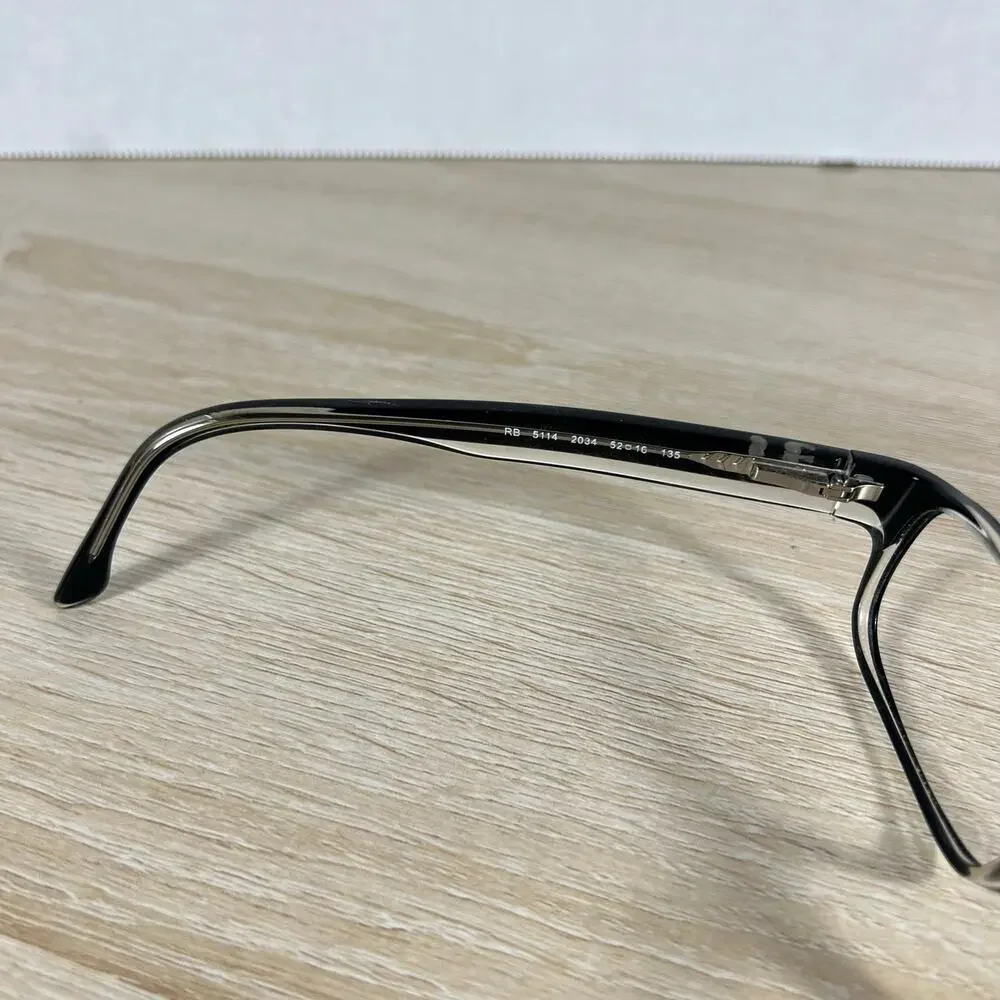 Ray-Ban RB5114 2034 Black Eyeglasses 52-16-135 FRAMES ONLY